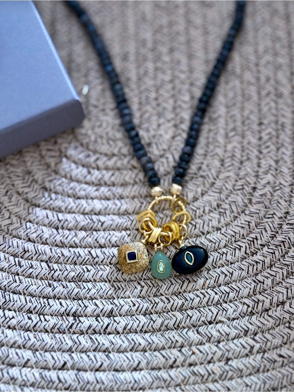 Labradorite Multi Charm Necklace Etsy Purchase Never Worn